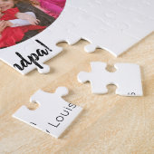 第90回シンプル写真コラージュのあいさつカスタム文 ジグソーパズル (側面)