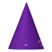 第90回バースデーパーティーお祝いパープルアダルト パーティーハット (左)