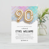 第90回バースデーパーティーへの招待 招待状 (スタンド正面)