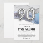 第90回バースデーパーティーへの招待 招待状 (正面/裏面)