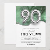 第90回バースデーパーティーへの招待 招待状 (正面/裏面)