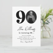 第90回バースデーパーティーへの招待 |第90誕生日 招待状 (スタンド正面)