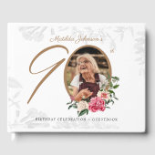 第90回バースデーパーティーエレガントフローラ植物写真 ゲストブック (正面)