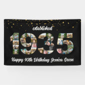 第90回バースデーパーティー写真コラージュ設立1935 横断幕 (横)