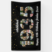 第90回バースデーパーティー写真コラージュ設立1935 横断幕 (縦)