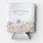 第90回バースデーパーティー水彩フローラカスタム 缶クーラー (正面)