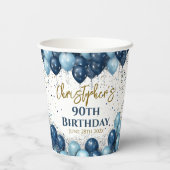 第90回バースデーパーティー海軍バルーン 紙コップ (裏面)