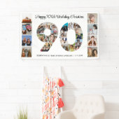 第90回バースデーパーティー第90回フォトコラージュ 横断幕 (インサイチュ)