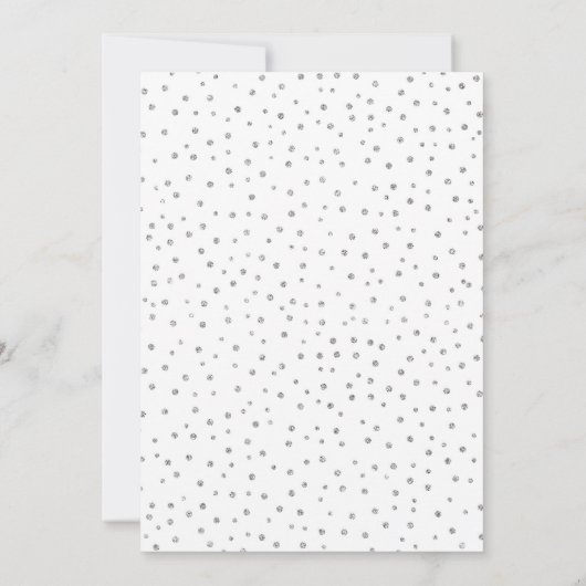 第90回バースデーパーティー – シルバーパープル花 招待状 (裏面)