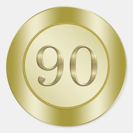 第90回バースデーパーティー ラウンドシール (正面)