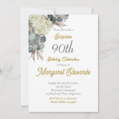 第90回フローラエレガント写モダン真誕生日 招待状 (正面)