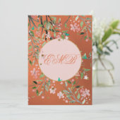 第90回フローラコーラルピエレガントックモノグラム誕生日 招待状 (スタンド正面)