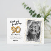 第90回モダン大人誕生日写真 サンキューカード (スタンド正面)