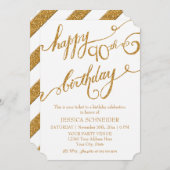 第90回第90回誕生日パーティーお祝い 招待状 (正面/裏面)