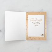 第90回誕生日カードで素晴らしいグリッター おもしろい カード (内部)