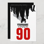 第90回誕生日パーティースウィンガーズラットパック 招待状 (正面/裏面)