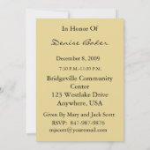 第90回誕生日パーティーパーソナライズされた招待状 招待状 (裏面)