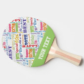 第90回誕生日パーティー特別モノパーソナライズされたグラム 卓球ラケット (横)