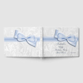 第90回誕生日会ダマスクとボウ ゲストブック (全面)