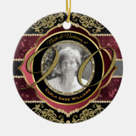 第90回Ruby金ゴールドフォトフレーム セラミックオーナメント