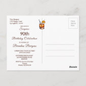 第90期古ファッション男性誕生日 ポストカード (裏面)