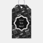 第90期素晴らし誕生日パーティモノグラパーソナライズされたム ギフトタグ (正面)