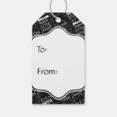 第90期素晴らし誕生日パーティモノグラパーソナライズされたム ギフトタグ (裏面)