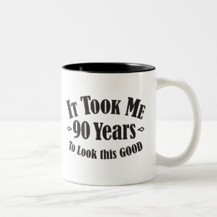 第90私によいこれを見るために90の90年かかりました ツートーンマグカップ