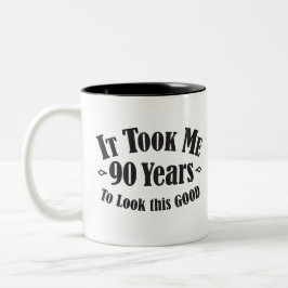 第90私によいこれを見るために90の90年かかりました ツートーンマグカップ