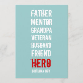 第90誕生会の英雄の招待状 招待状