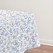 第90誕生会数パターン青および白 テーブルクロス (インサイチュ)