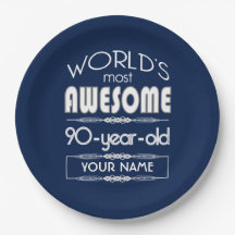 第90誕生日の世界の最も最高のですばらしい濃紺