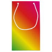 第90誕生日の世界の最も最高のですばらしい虹 スモールペーパーバッグ (裏面)