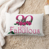 第90誕生日の腰神経の枕13" x 21 " ランバークッション (ブランケット)