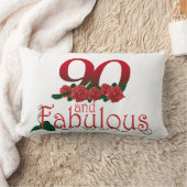 第90誕生日の腰神経の枕13" x 21 " ランバークッション (ブランケット)