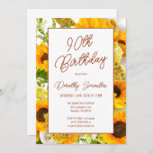 第90誕生日ひまモダンわりフローラ 招待状 (正面/裏面)