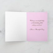 第90誕生日カードケーキ(ピンク) カード (内部)