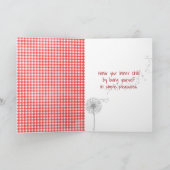 第90誕生日スティックガールデイジー カード (内部)