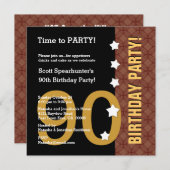 第90誕生日ノおもしろいートオーバーザヒルZ90C 招待状 (正面/裏面)