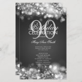 第90誕生日プログラムライトシルバー（メニュー付） (正面/裏面)