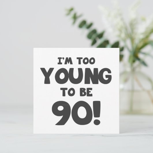 第90誕生日ユーモア カード (スタンド正面)