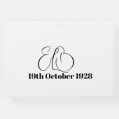 第90誕生日個人写真モメント誕生日 ゲストブック (裏面)