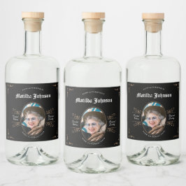 第90誕生日完全版ヴィンテージ リキュールボトルラベル