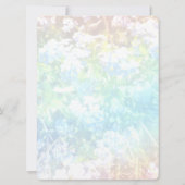 第90誕生日招待野生の花 招待状 (裏面)