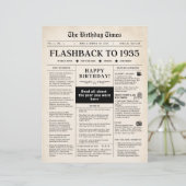 第90誕生日新聞1935セピア (スタンド正面)