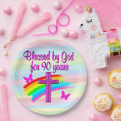 第90誕生日祈りの言葉紙プレート ペーパープレート (パーティー)