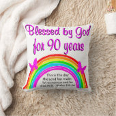 第90誕生日賛美の クッション (ブランケット)