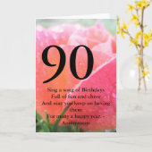 第90誕生日 カード (黄色い花)