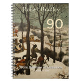 第90誕生祝いのカスタマイズ可能な来客名簿 ノートブック (正面)