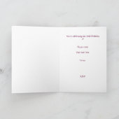 第90誕生祝いの招待状 招待状 (内部)